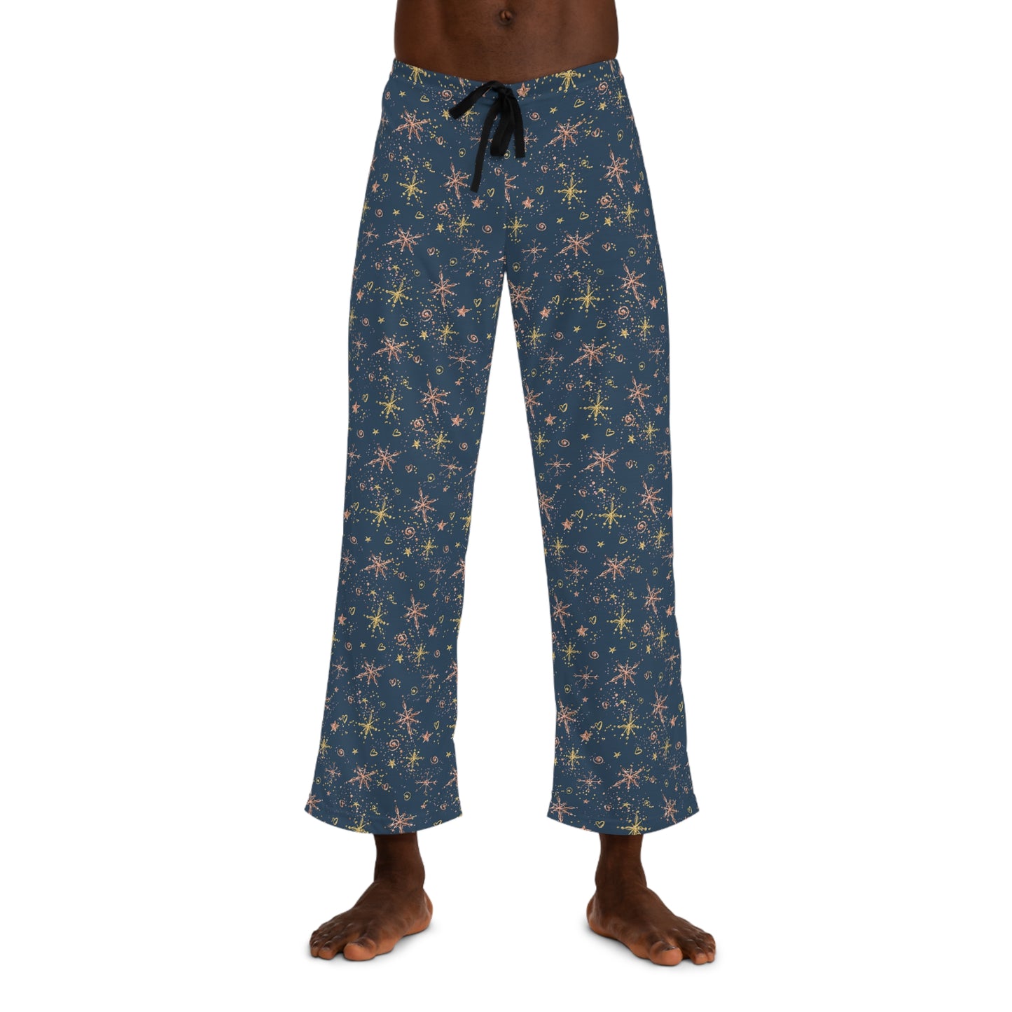 Men's Pyjama Pants, Christmas Stars, Sleepwear Bottoms