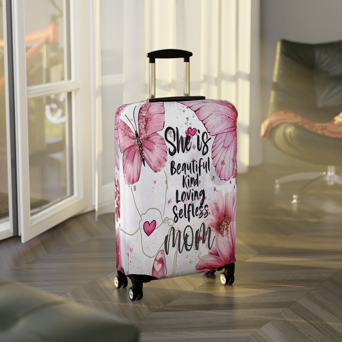 Luggage Cover, She is Beautiful, Kind, Loving, Selfless, Mom, awd-1717