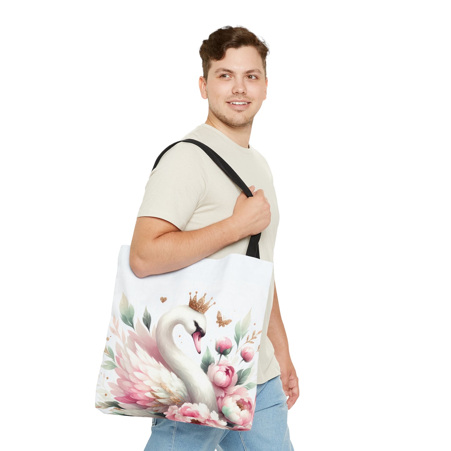 Tote Bag, Swan, Personalised/Non-Personalised Tote bag