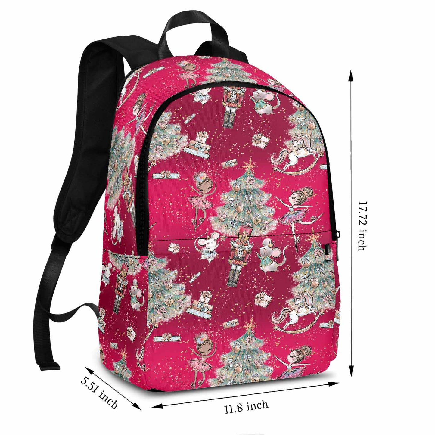 Red Christmas  Adult Casual Backpack