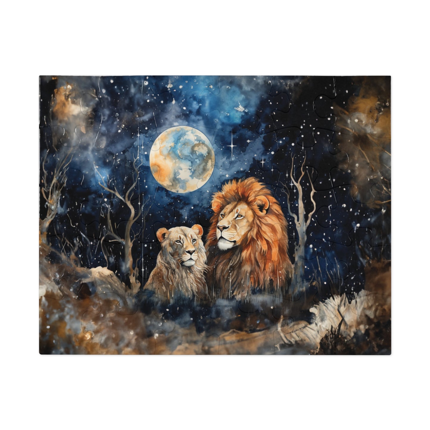 Puzzle, Lions, Personalised/Non-Personalised (30, 110, 252, 500,1000-Piece)