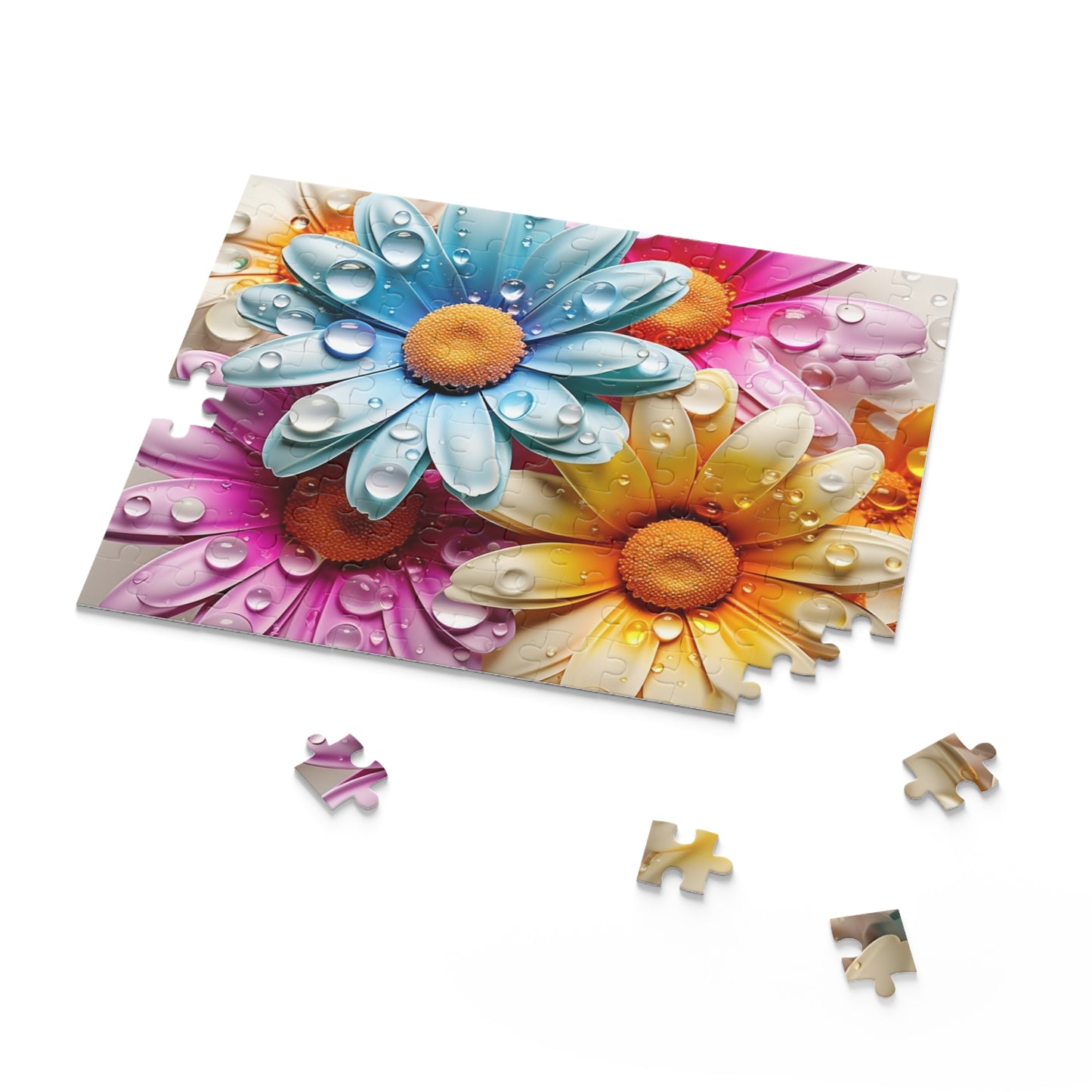 Personalised/Non-Personalised Puzzle, Floral (120, 252, 500-Piece)