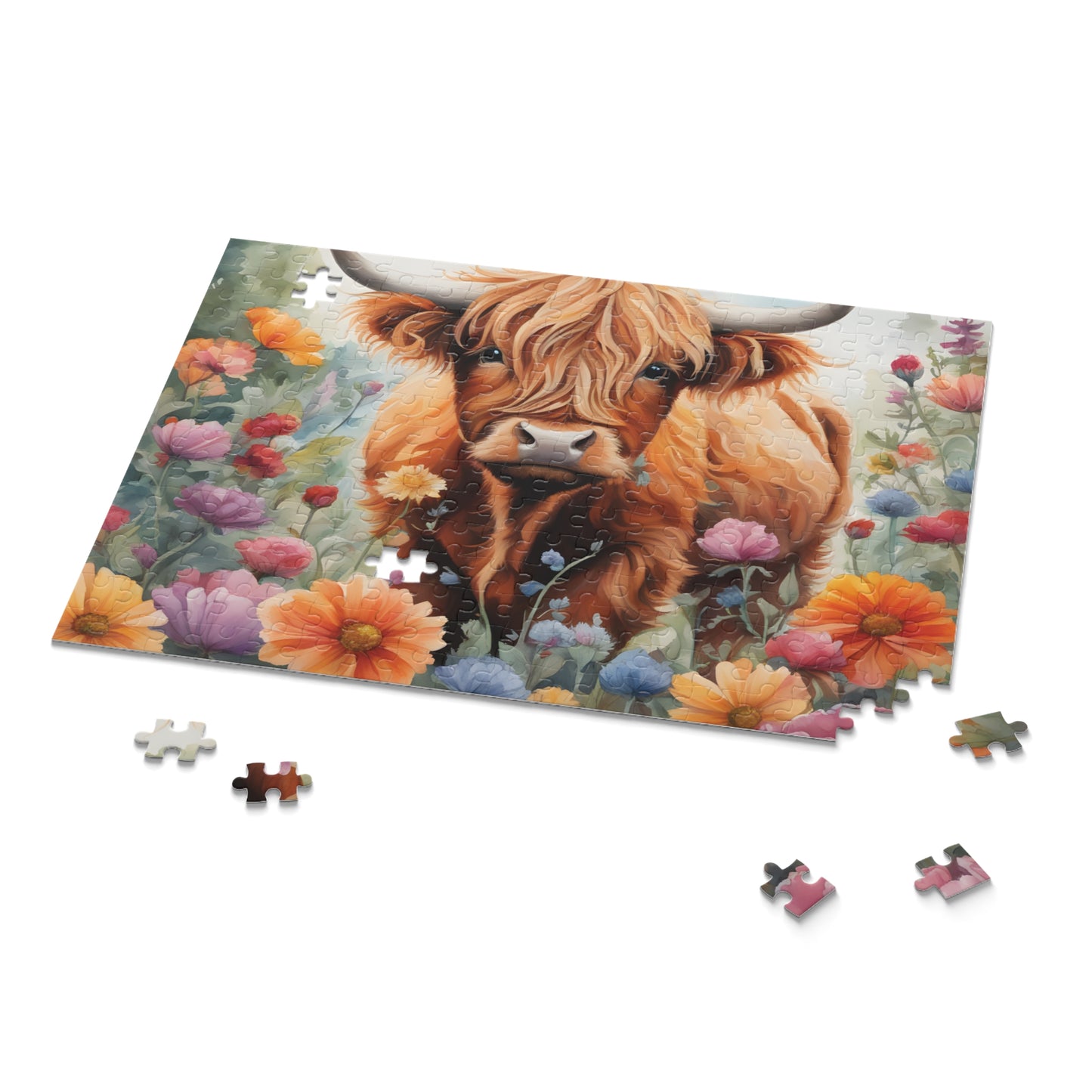 Puzzle,  Highland Cow (120, 252, 500-Piece) awd-642