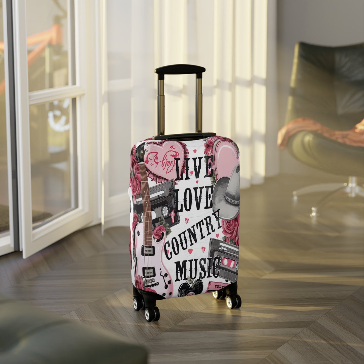 Luggage Cover, Country and Western, Country Girl, Live Love Country Music, awd-1486