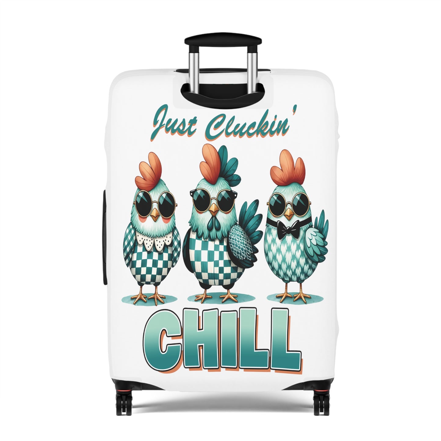 Luggage Cover, Chicken, Just Cluckin' Chill, awd-1255