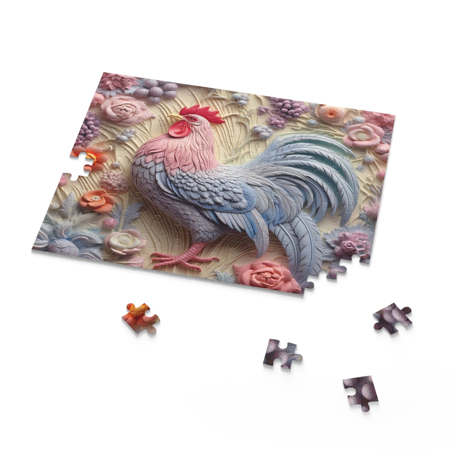 Personalised/Non-Personalised Puzzle, Chicken/Rooster (120, 252, 500-Piece)