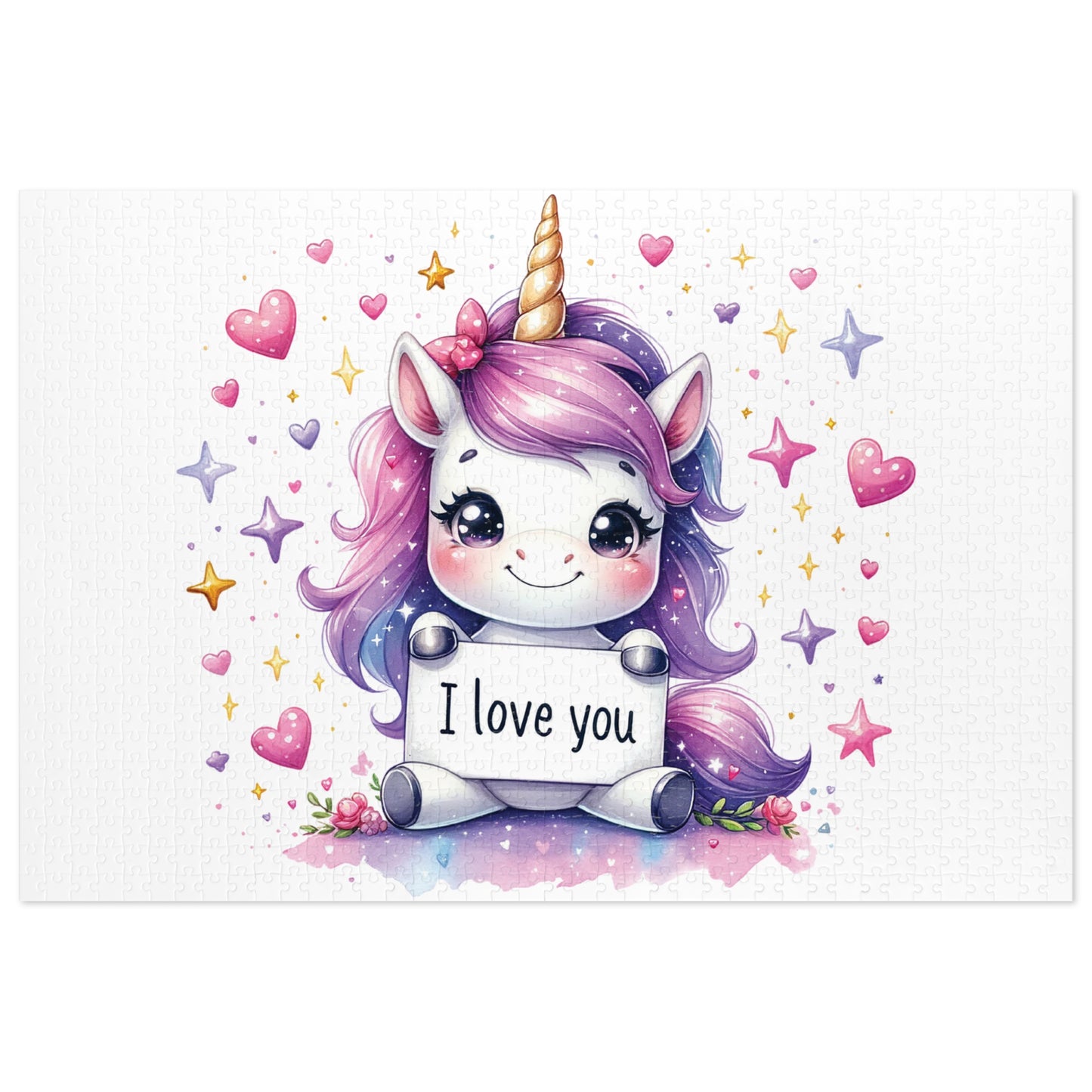 Jigsaw Puzzle, Unicorn, Personalised/Non-Personalised (30, 110, 252, 500,1000-Piece)