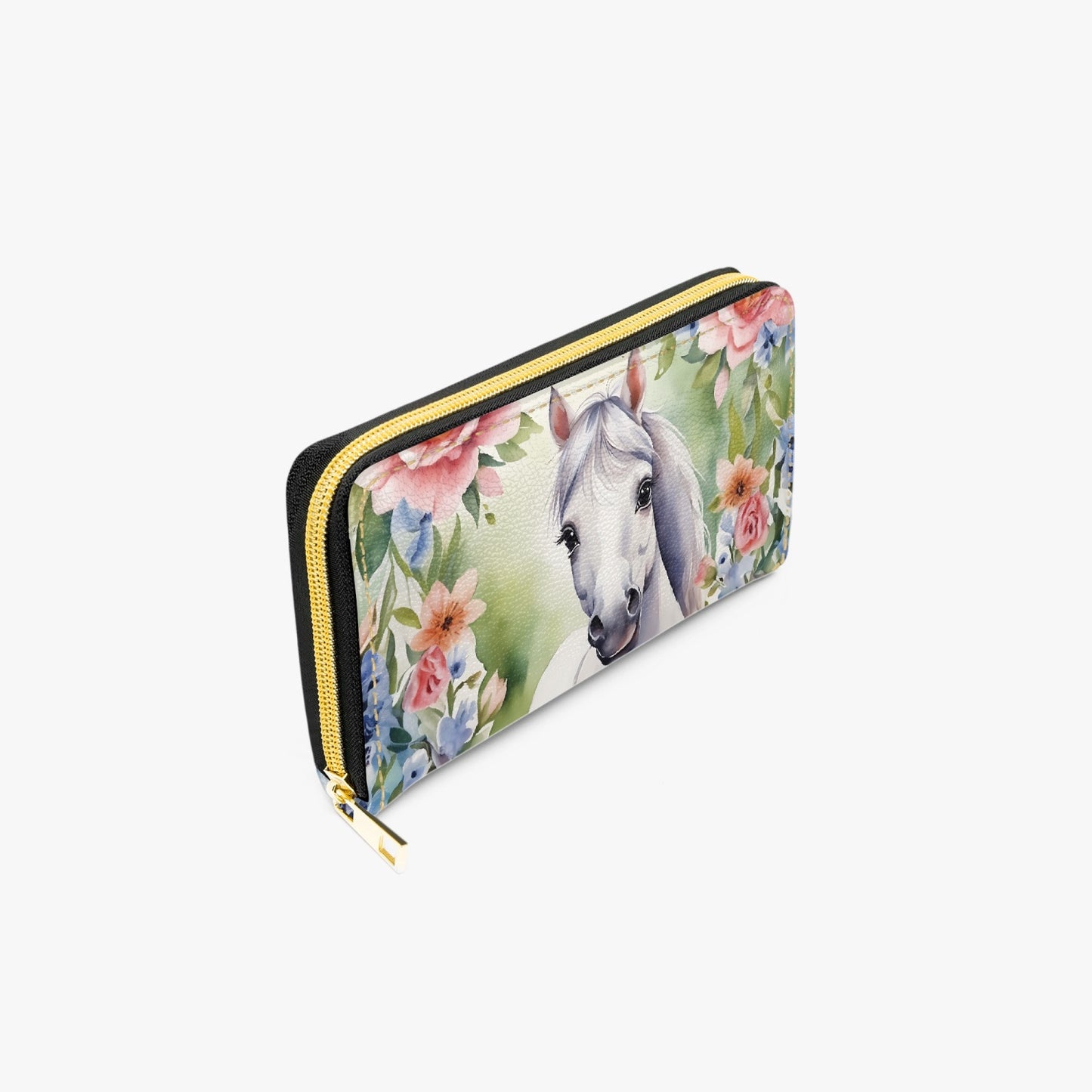 Long Type Zipper Purse - Horse