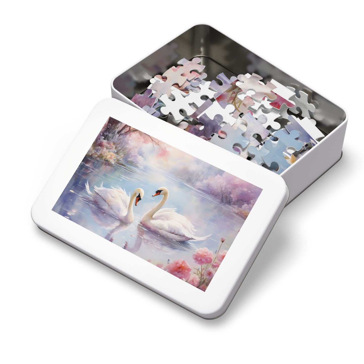 Jigsaw Puzzle, Swan, Personalised/Non-Personalised (30, 110, 252, 500,1000-Piece)