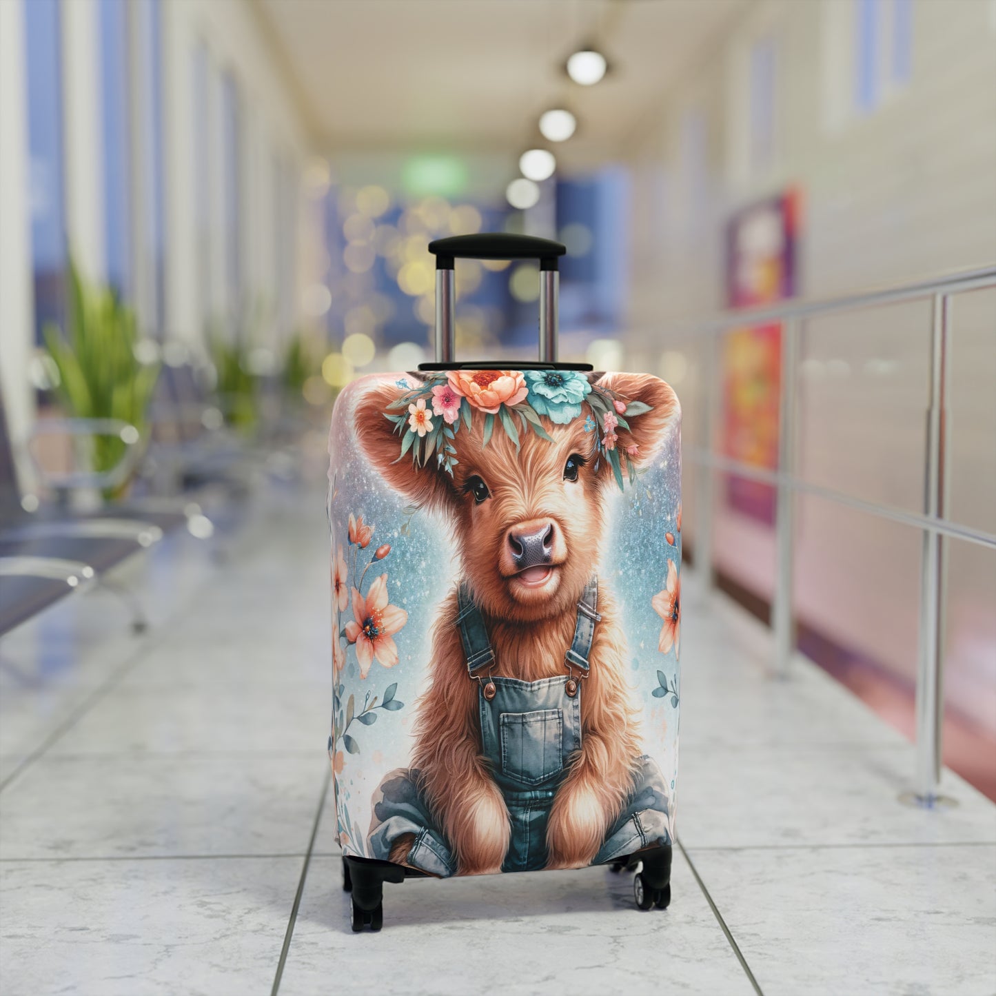 Luggage Cover, Highland Cow, awd-1159