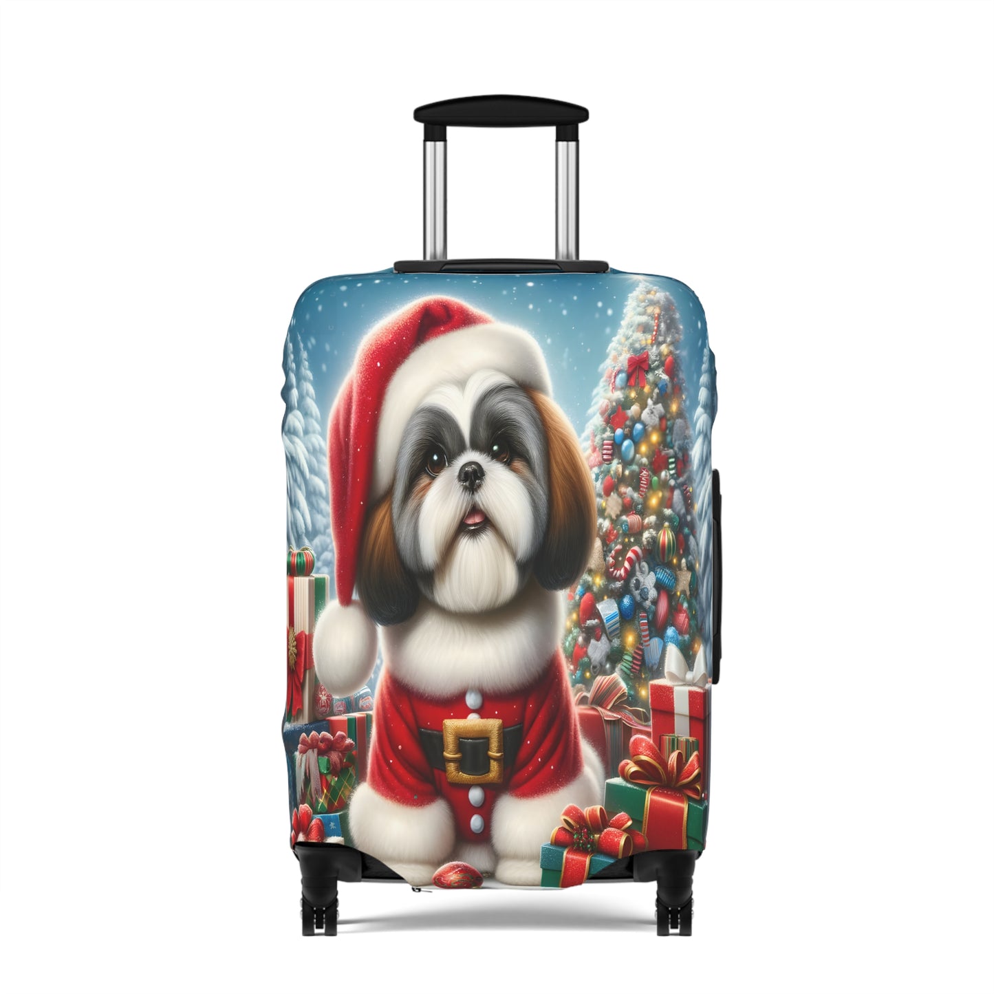 Luggage Cover, Christmas, Shiatzu, awd-002