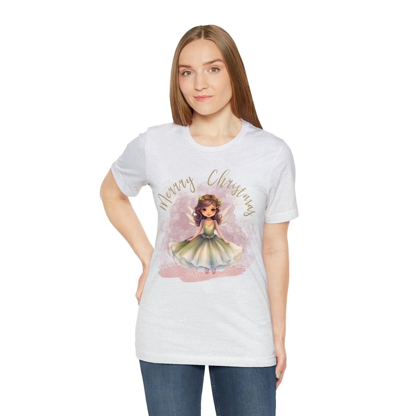 Unisex Jersey Short Sleeve Tee Christmas, Women's Fairy T-shirt A-00006