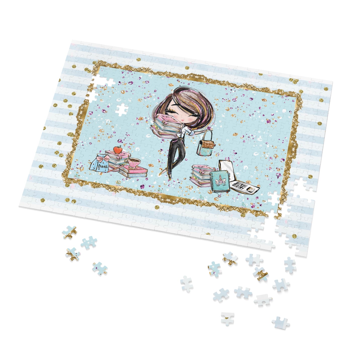 Jigsaw Puzzle, Teacher, Personalised/Non-Personalised (30, 110, 252, 500,1000-Piece)