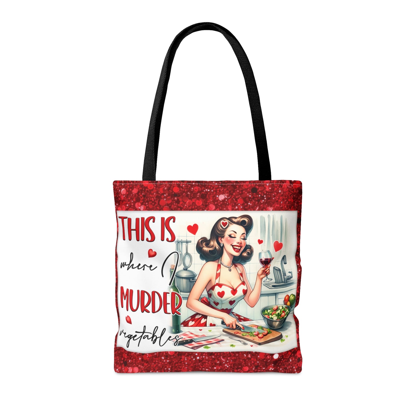 Tote Bag, Retro, This is where I murder Vegetables