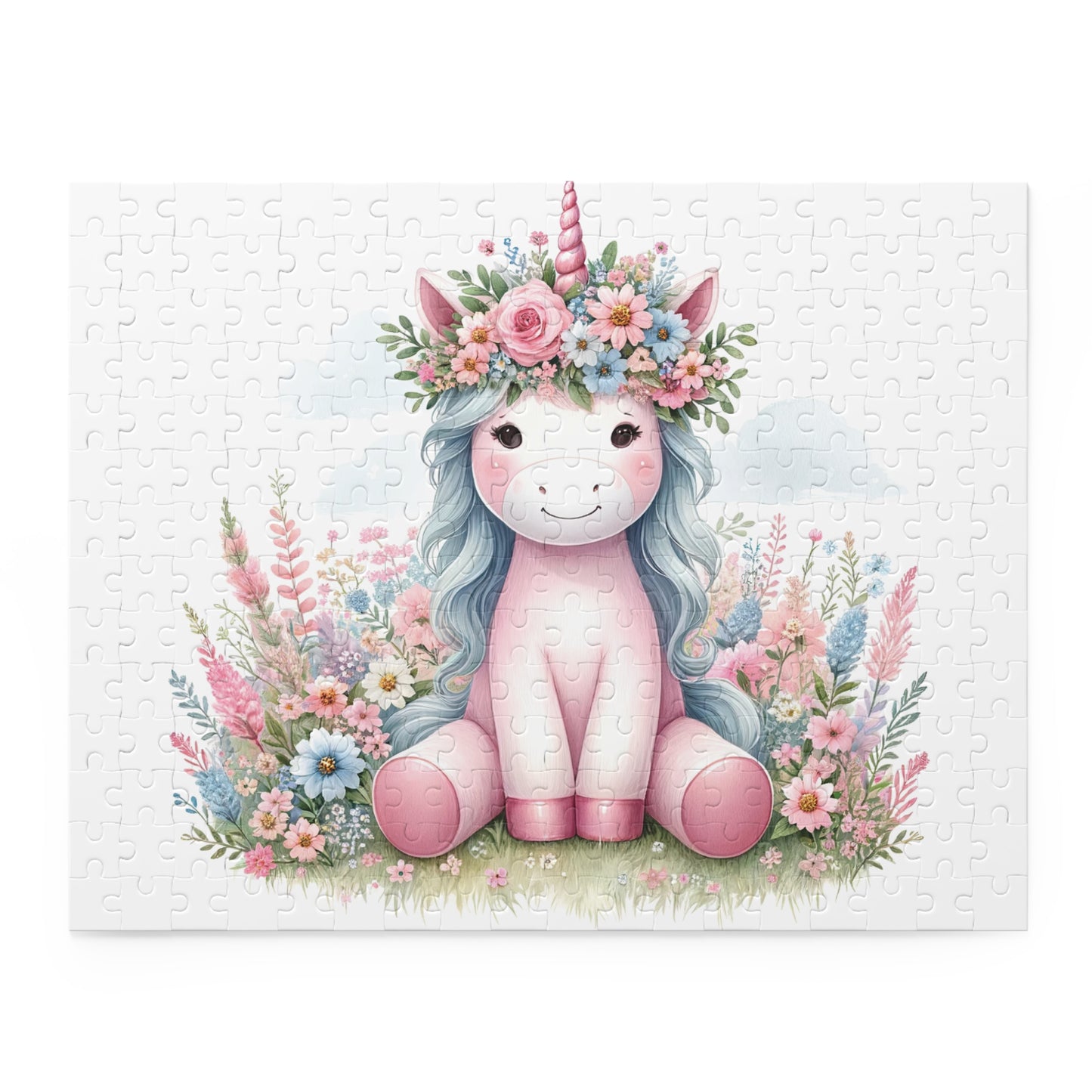 Personalised/Non-Personalised Puzzle, Unicorn (120, 252, 500-Piece)