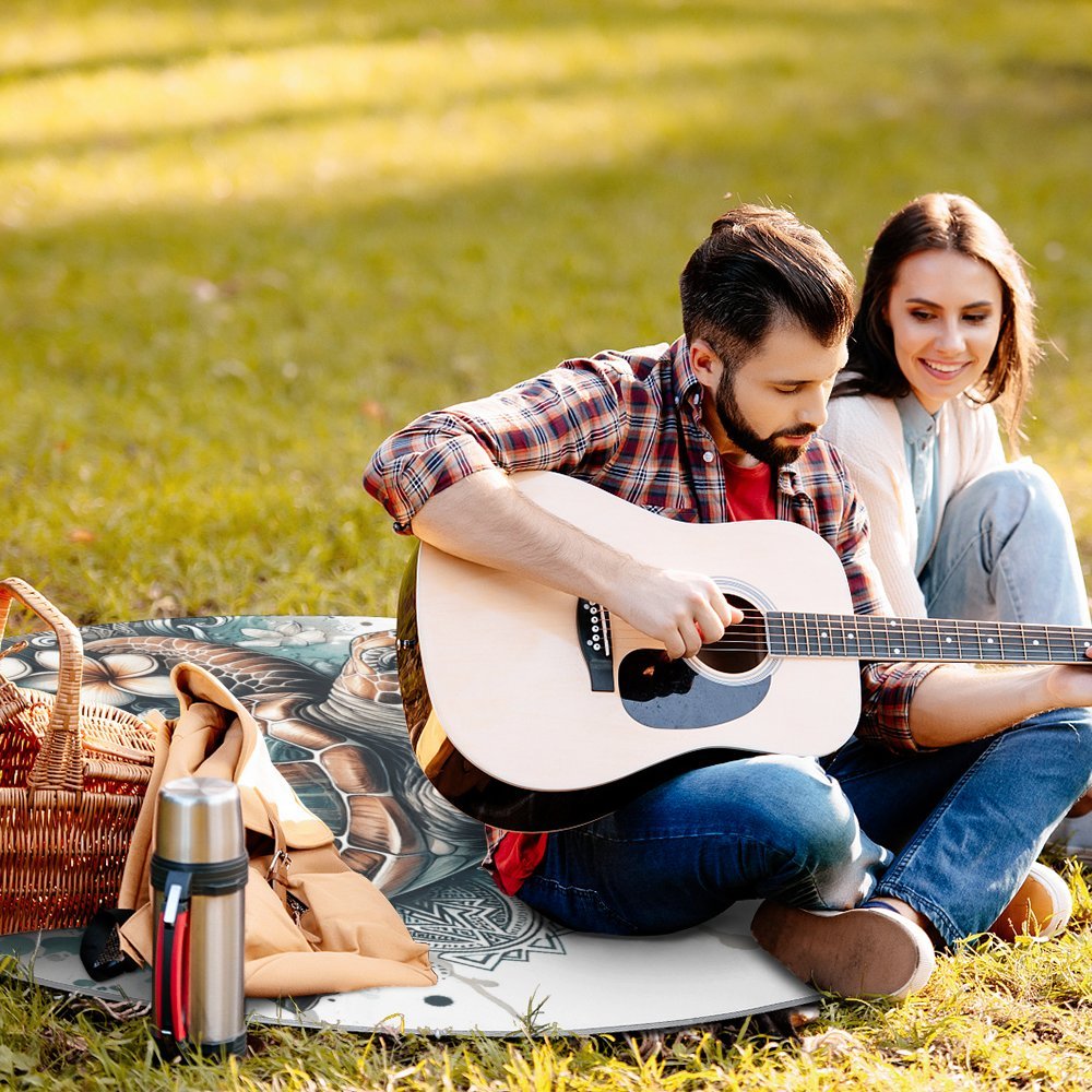 Round Picnic Mat Round outdoor picnic mat