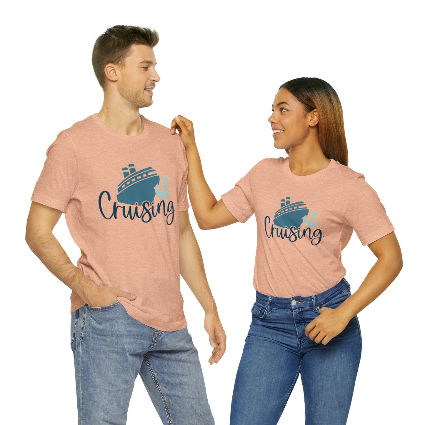 Unisex Adults Jersey Short Sleeve Tee, Cruise Tee, Cruising, 100% Cotton, Light Fabric 142 g/m²