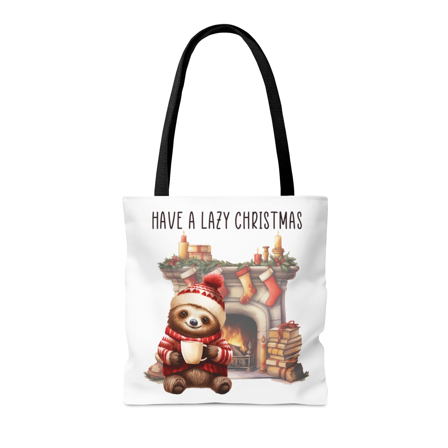 Tote Bag, Christmas, Sloth, Personalised/Non-Personalised Tote bag