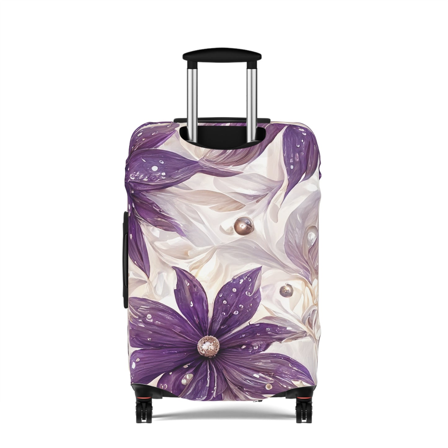 Luggage Cover, Purple Floral