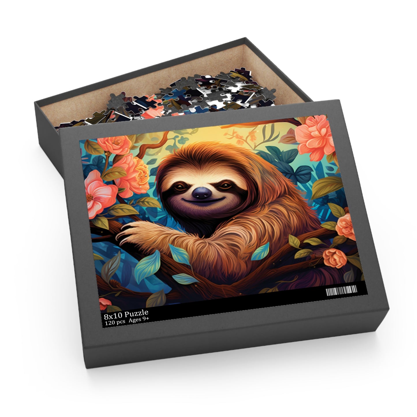 Personalised/Non-Personalised Puzzle, Sloth (120, 252, 500-Piece)