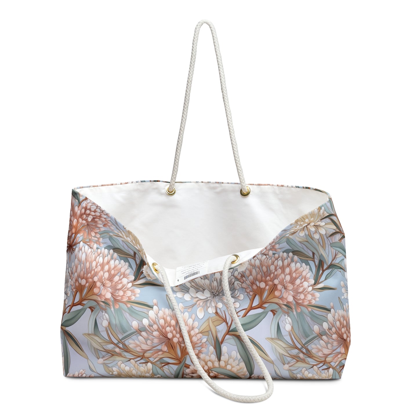 Personalised Weekender Bag, Australian Floral, Large Weekender Bag, Beach Bag, Book Bag