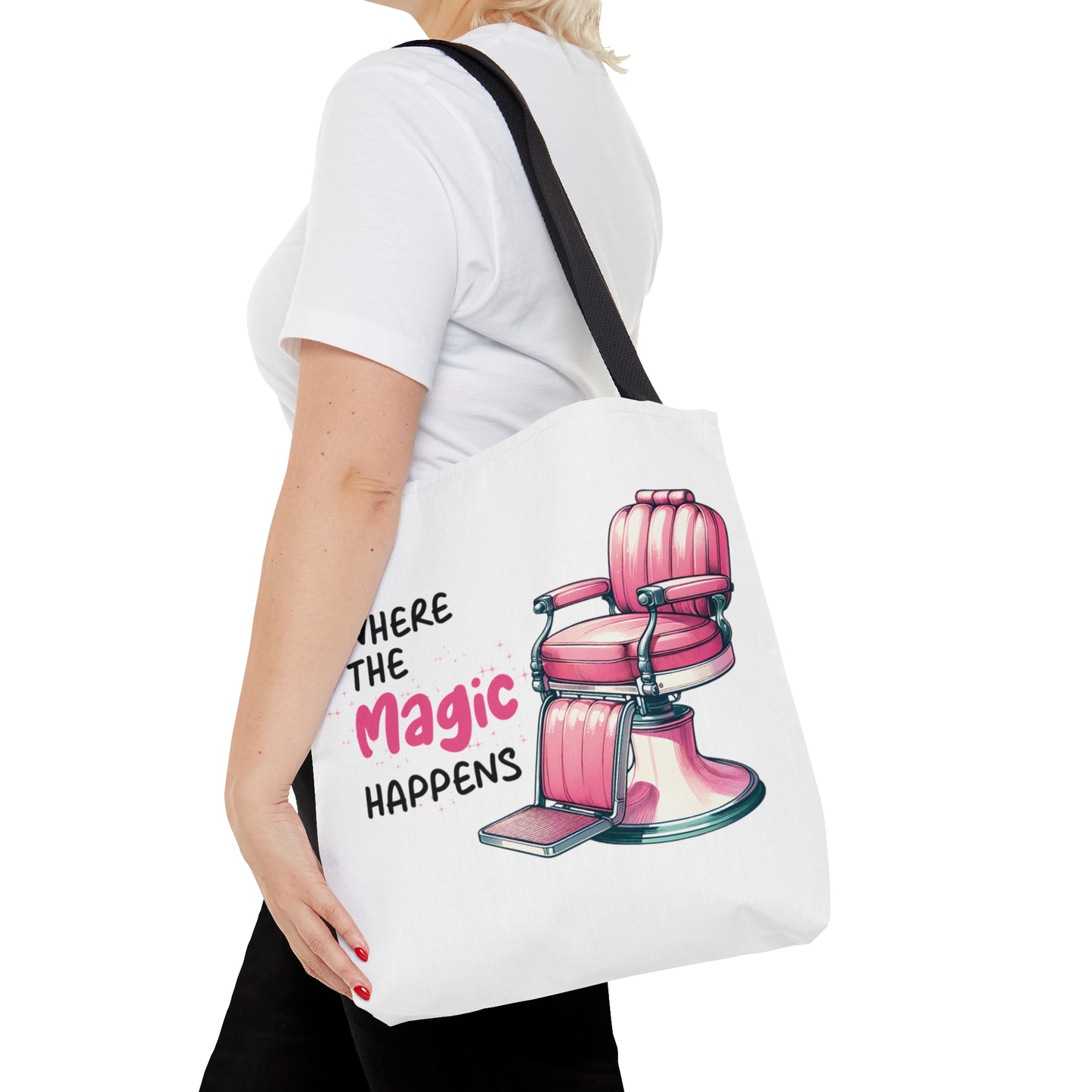 Tote Bag, Hairdresser, Where the Magic Happens, Personalised/Non-Personalised Tote bag