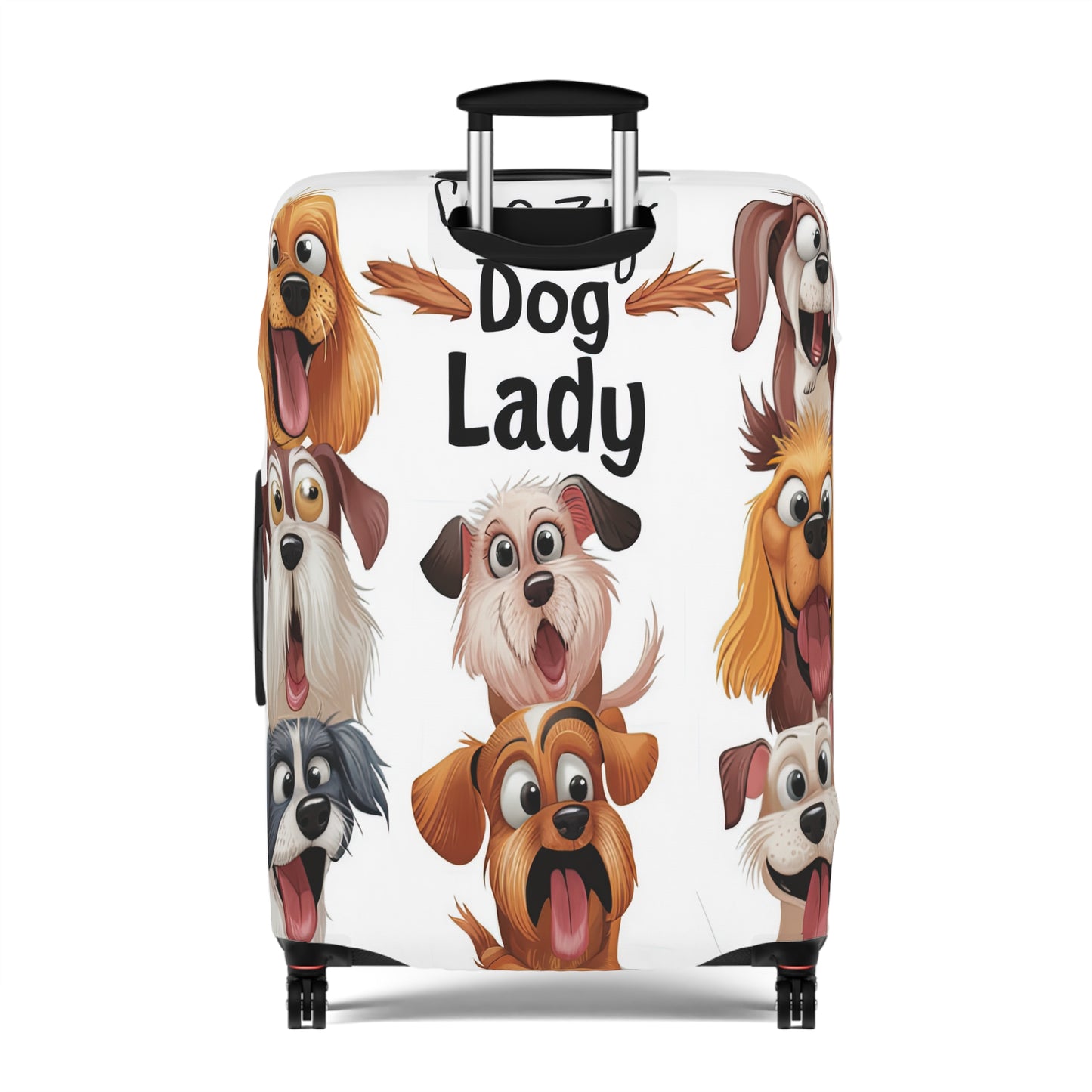 Luggage Cover, Crazy Dog Lady, awd-1490