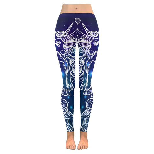 believe in unicorn Women's Low Rise Leggings (Invisible Stitch)