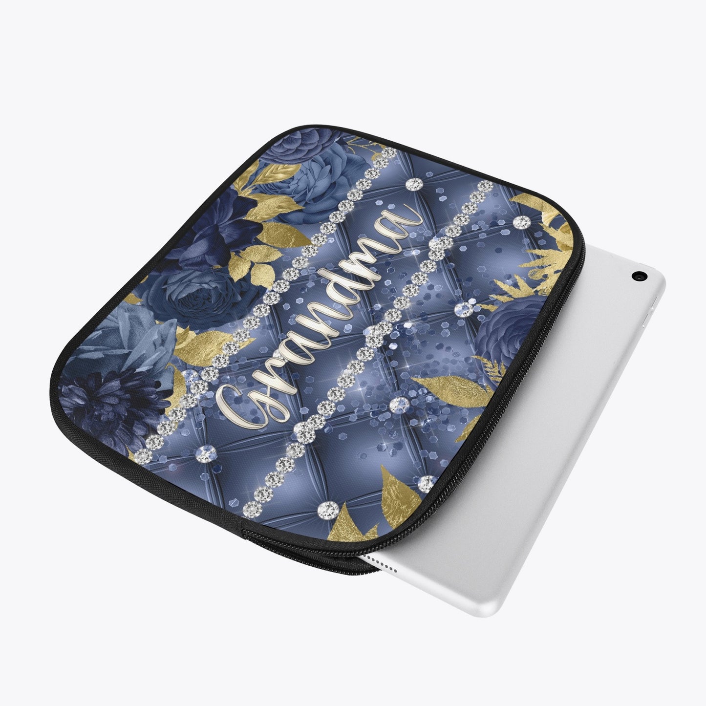 Tablet Sleeve - Navy Floral - Grandma