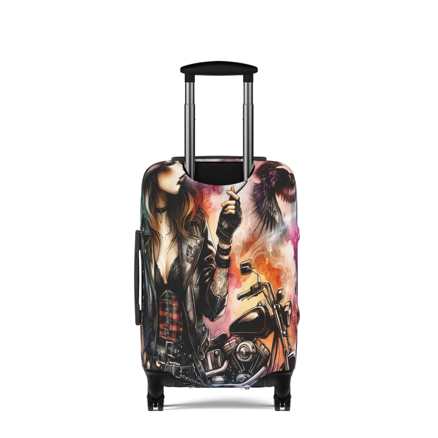 Luggage Cover, Girl Motorbike, awd-1736