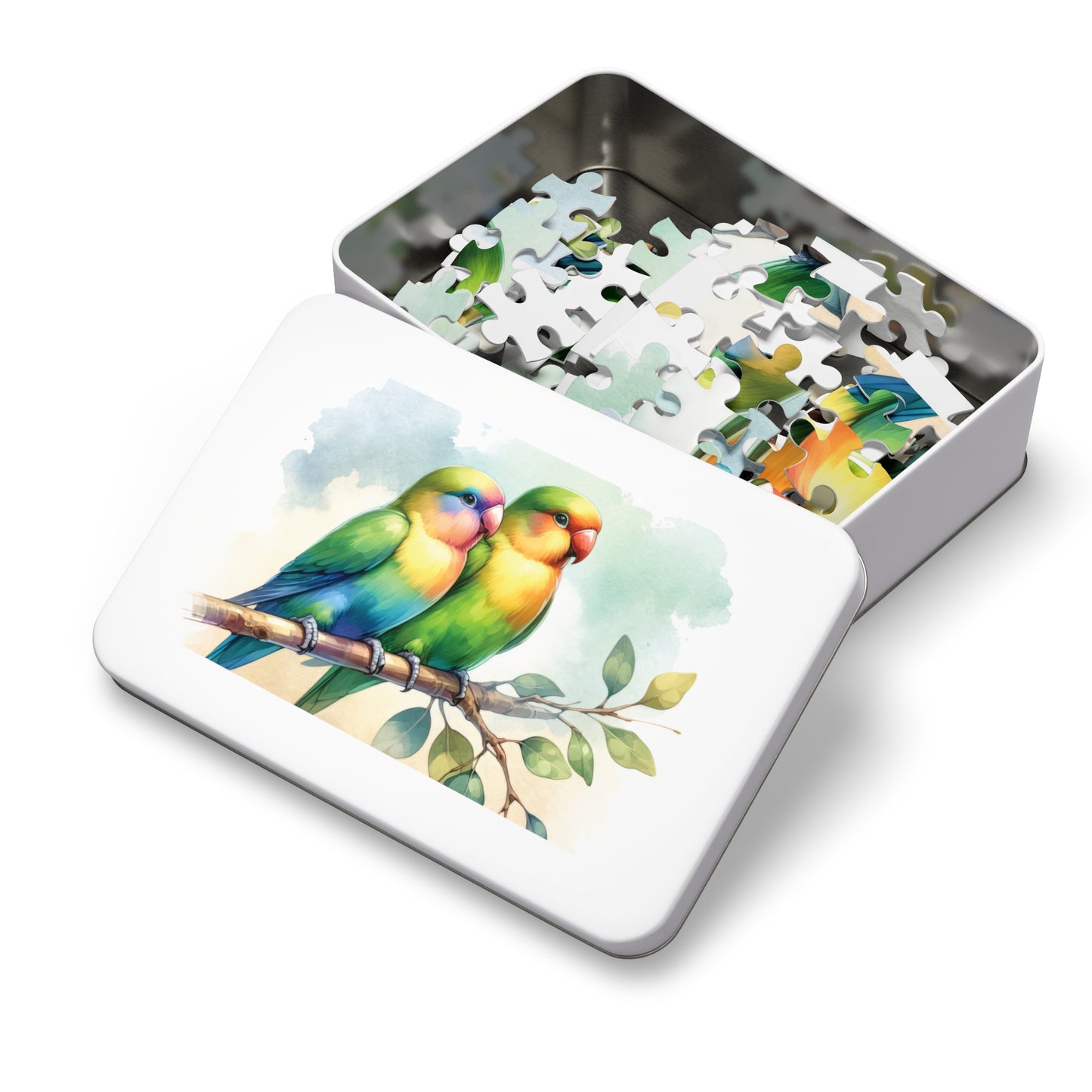 Puzzle, Love Birds, Personalised/Non-Personalised (30, 110, 252, 500,1000-Piece) awd-643