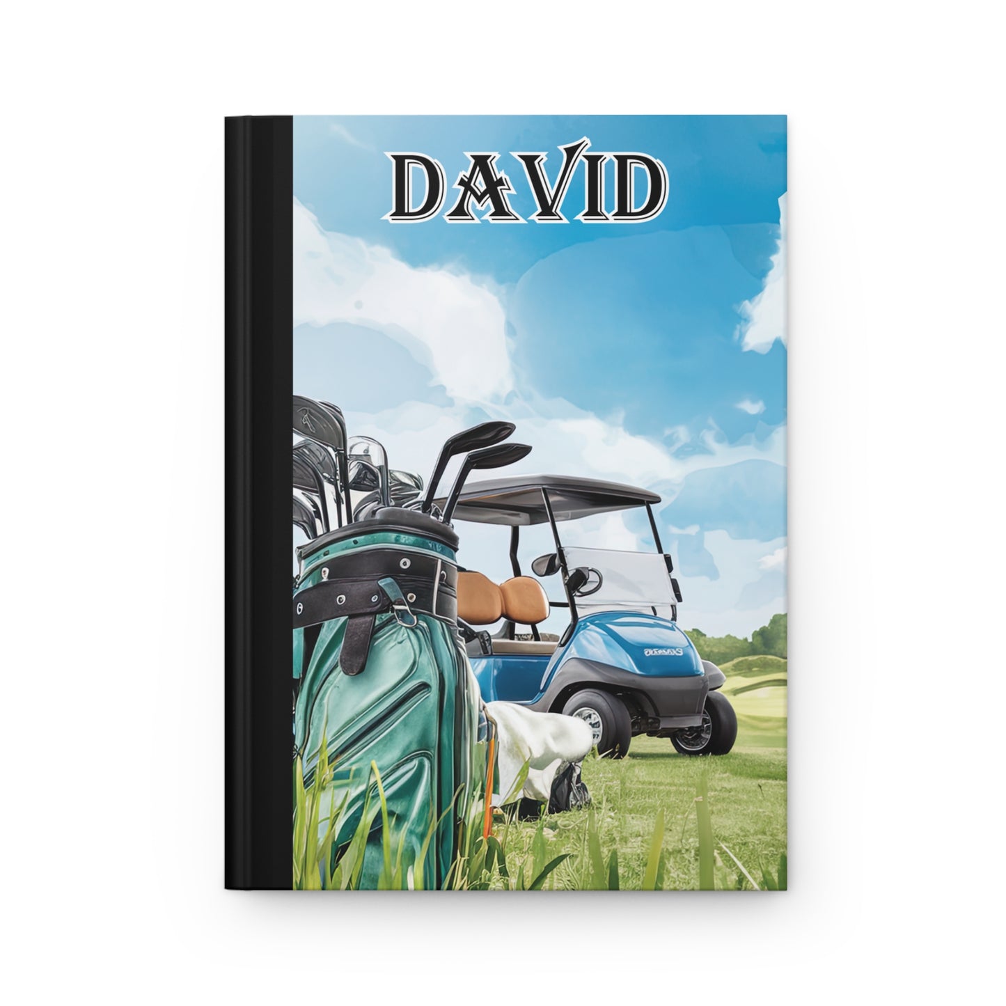 Personalised Hardcover Journal Matte, Golf, awd-1682