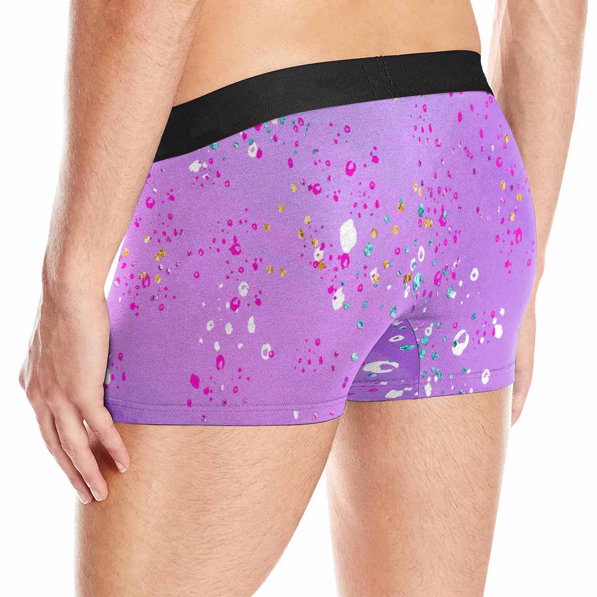 Purple Splash2  AUS Men's All Over Print Boxer Briefs (Made In AUS)