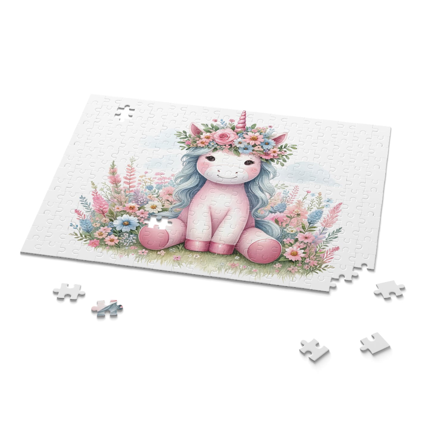 Personalised/Non-Personalised Puzzle, Unicorn (120, 252, 500-Piece)