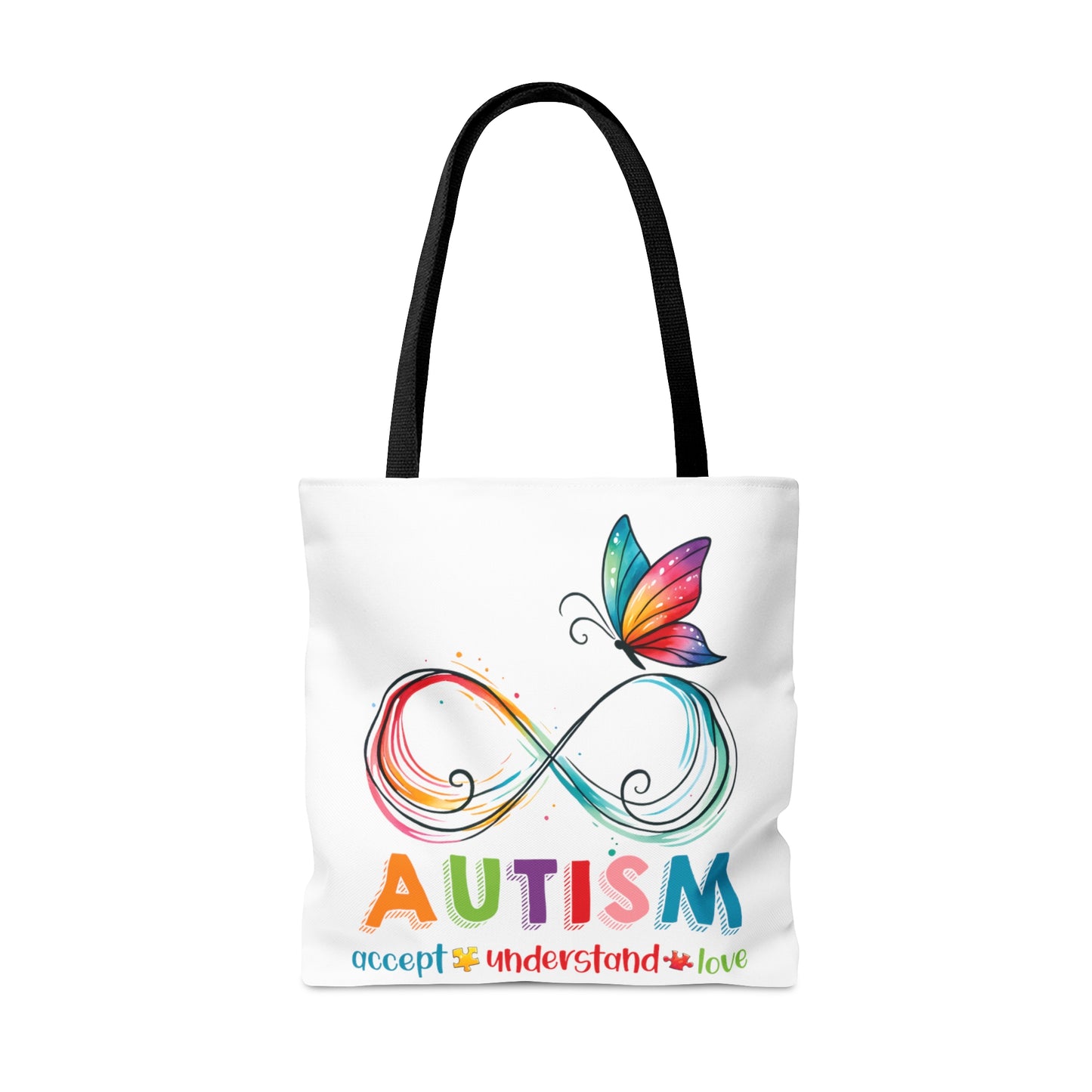 Tote Bag, Autism, Accept, Understand, Love, Personalised/Non-Personalised Tote bag