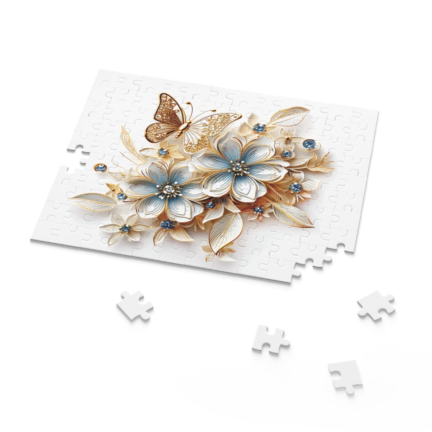 Personalised/Non-Personalised Puzzle, Floral (120, 252, 500-Piece)