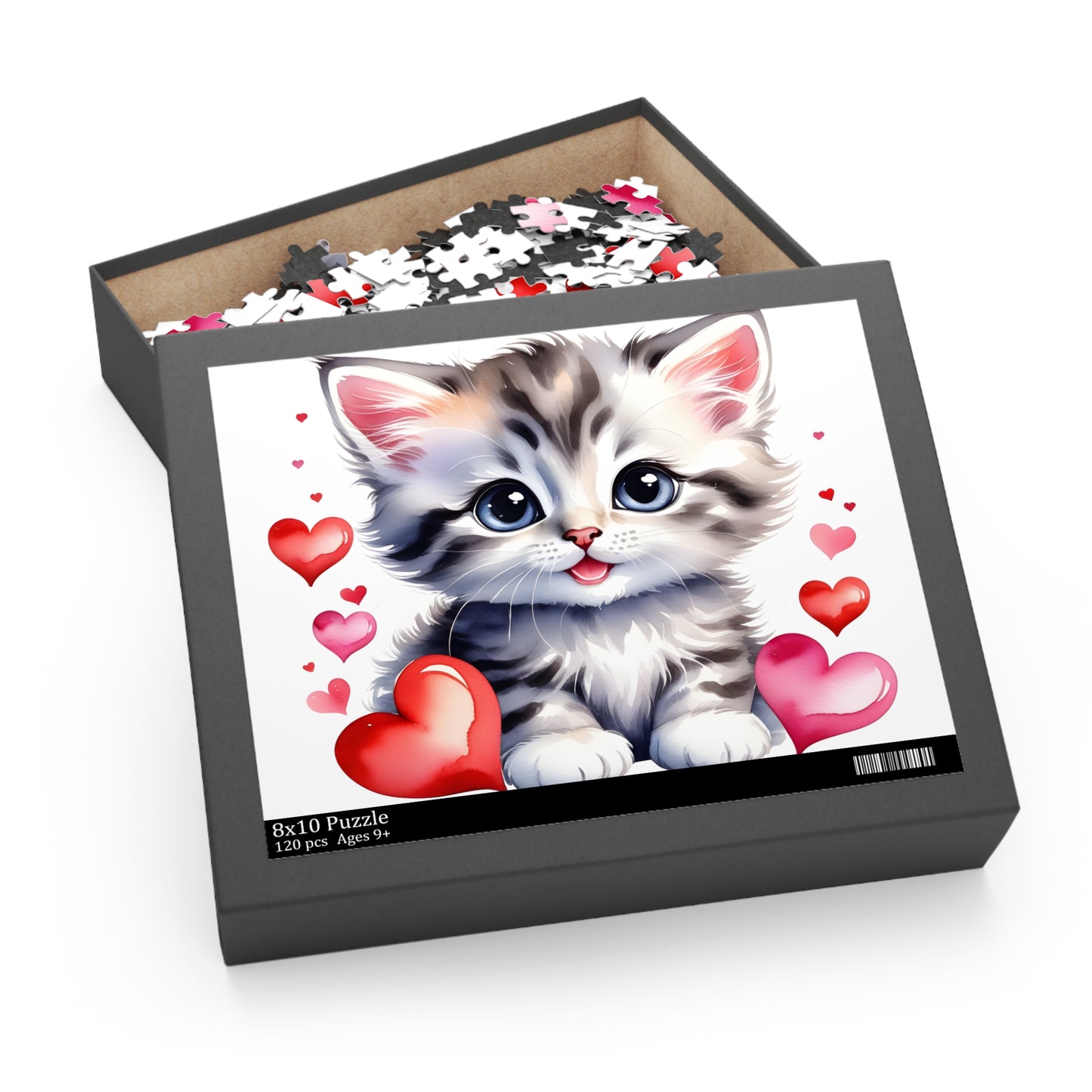 Personalised/Non-Personalised Puzzle, Cat (120, 252, 500-Piece)