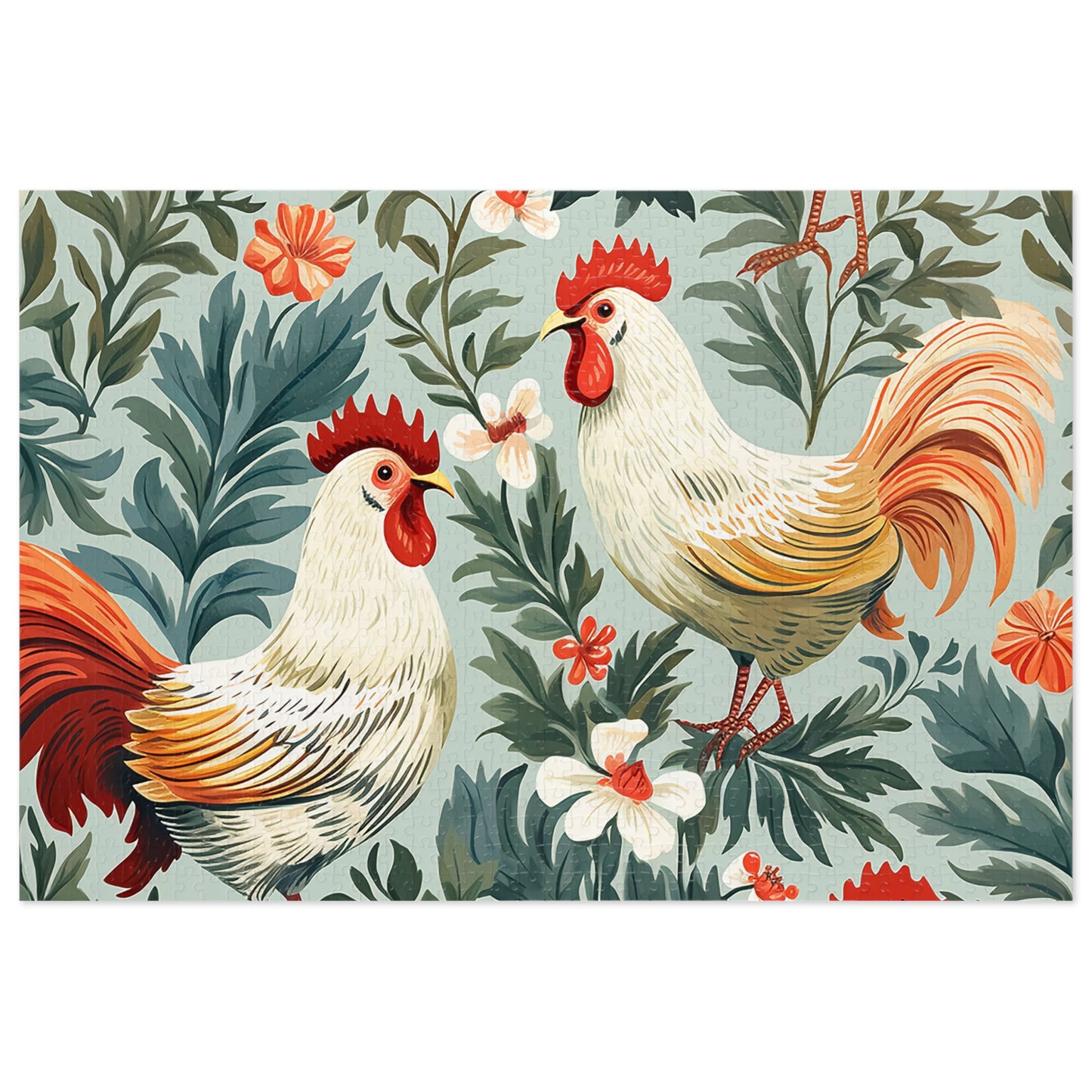 Jigsaw Puzzle, Chicken/Rooster, Personalised/Non-Personalised (30, 110, 252, 500,1000-Piece)