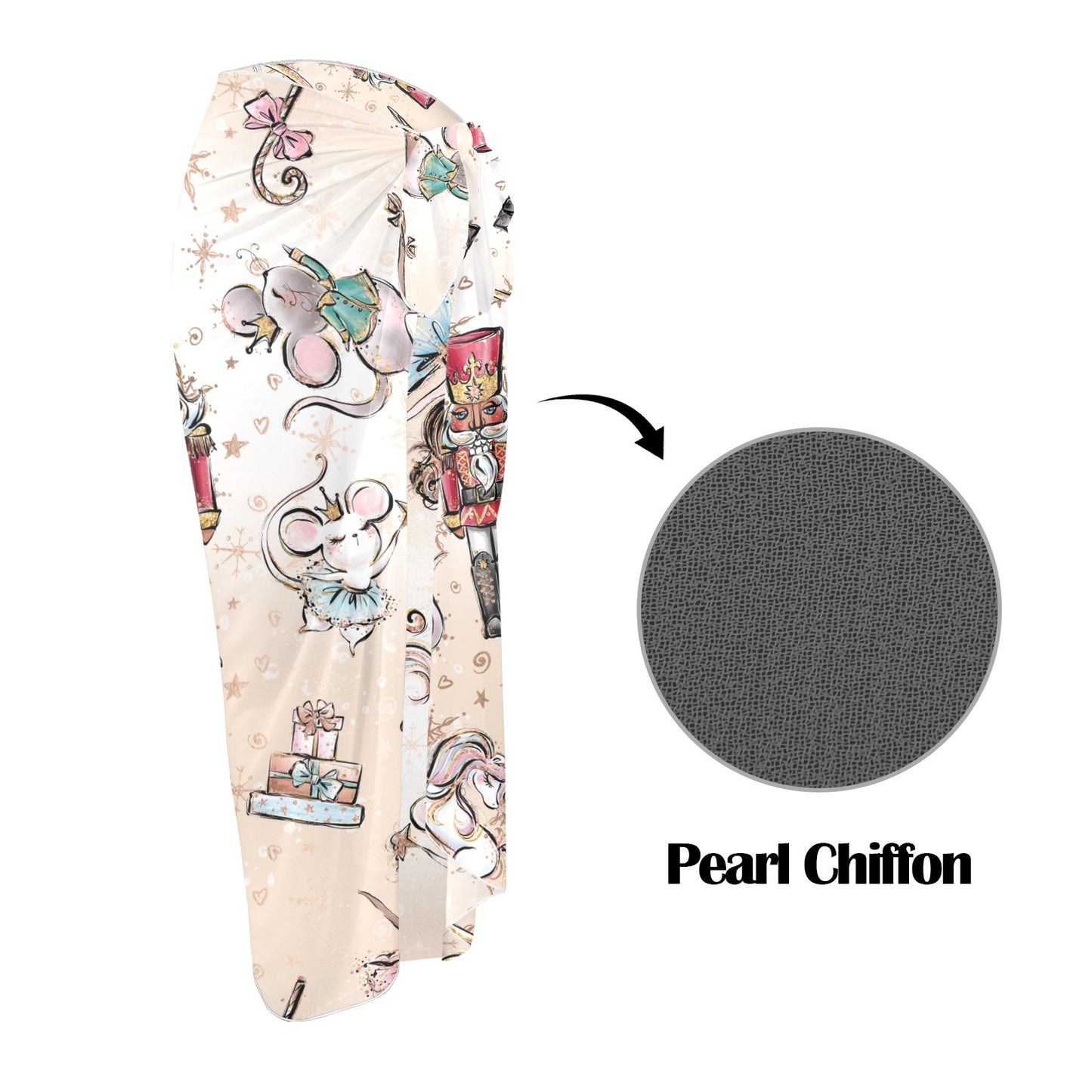 Nutcracker Long Beach Sarong Wrap