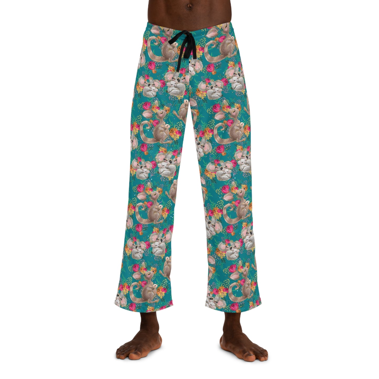 Men's Pyjama Pants, Australian Animals, Sleepwear Bottoms