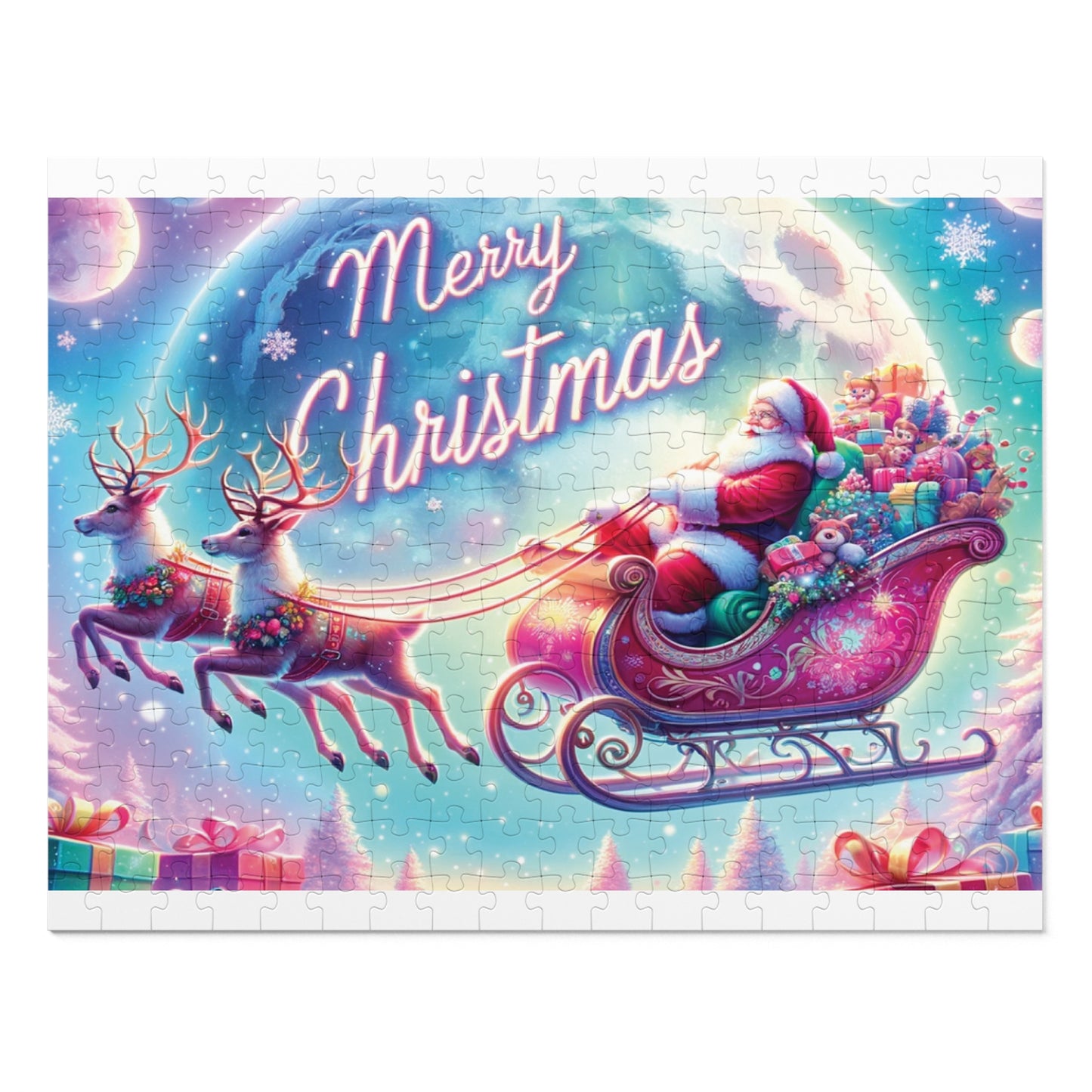 Jigsaw Puzzle, Christmas, Santa, Personalised/Non-Personalised (30, 110, 252, 500,1000-Piece)