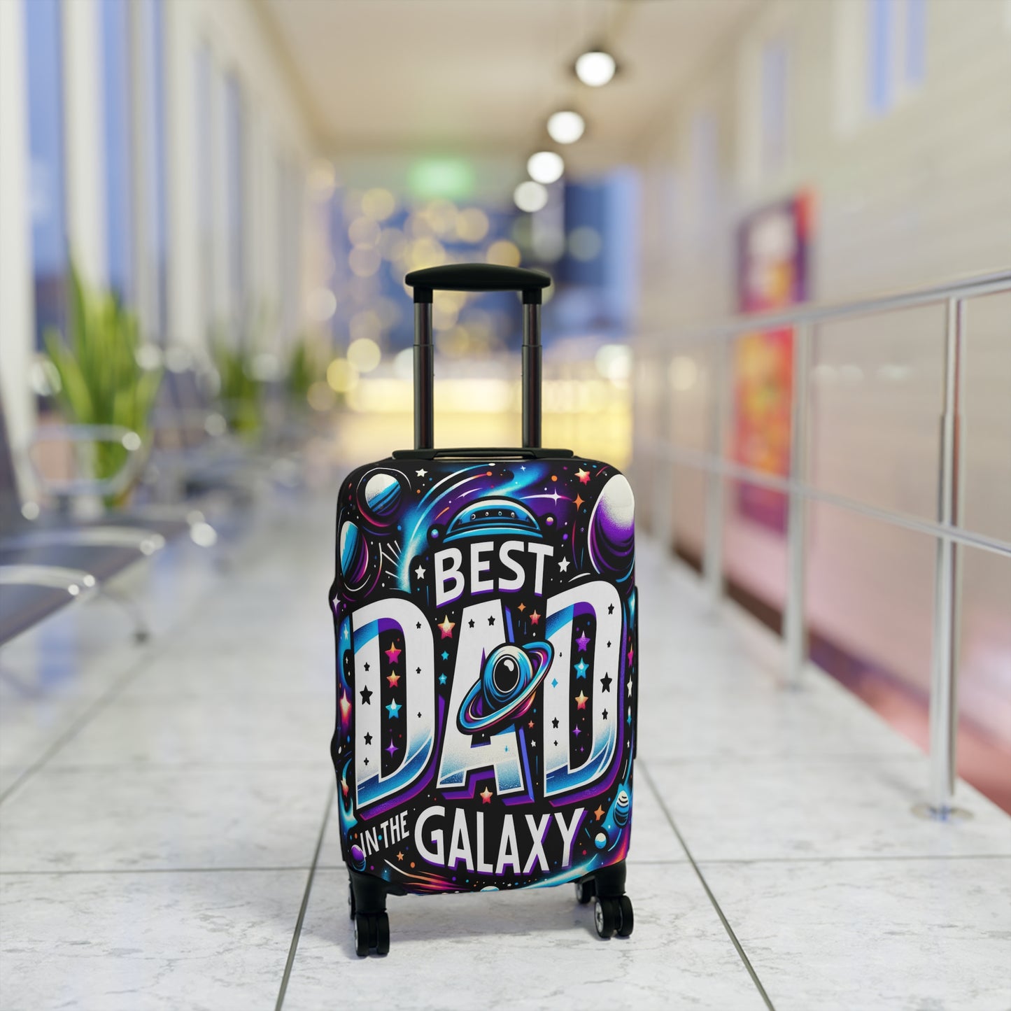 Luggage Cover, Best Dad in the Galaxy, awd-1463