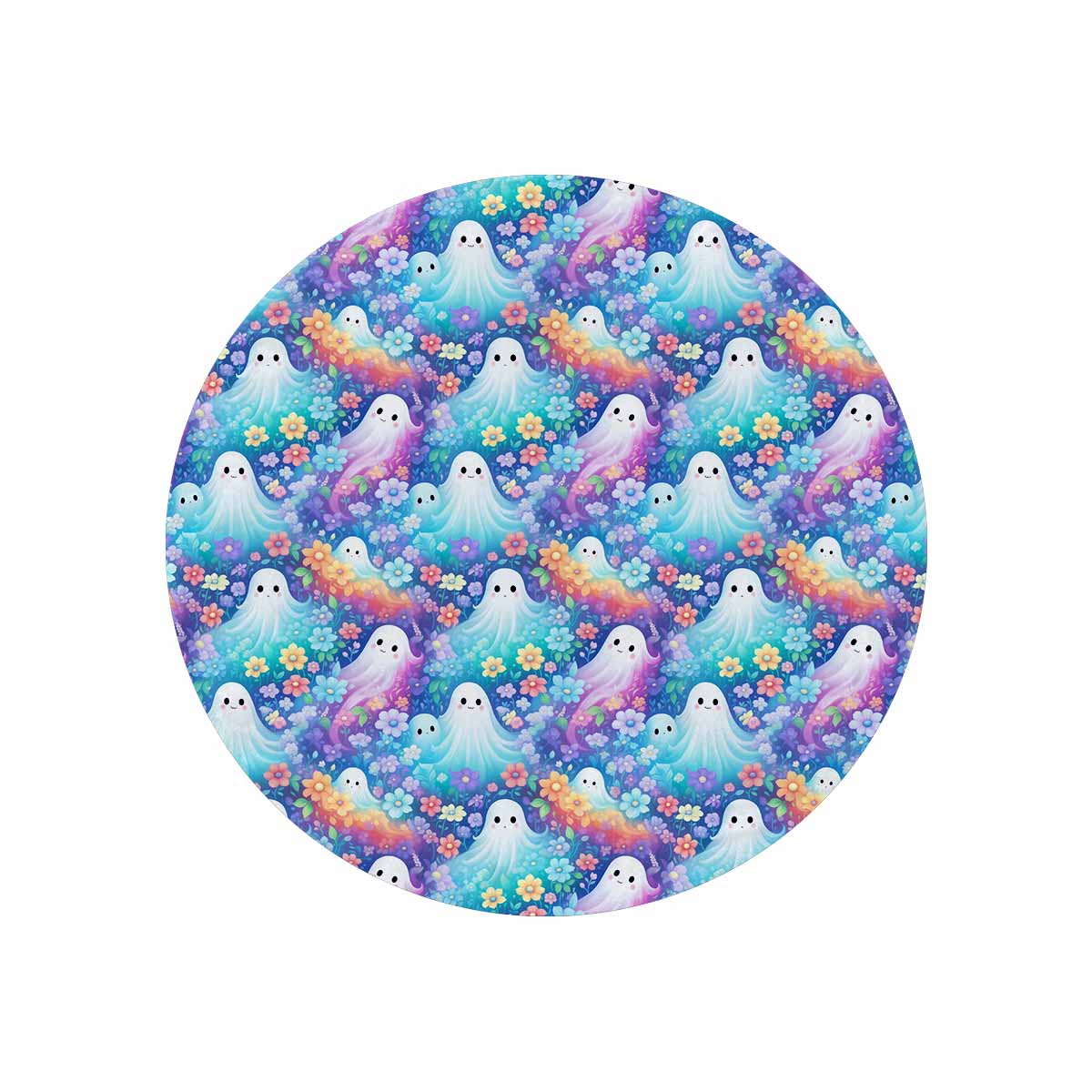 Pastel Halloween  Circular Micro Fleece Blanket 47"