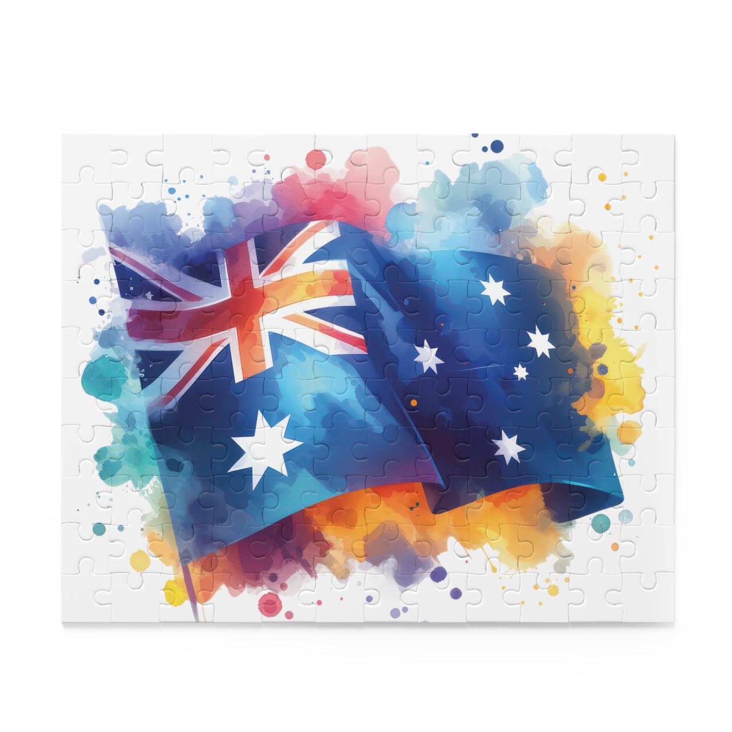 Personalised/Non-Personalised Puzzle, Australian Flag (120, 252, 500-Piece)