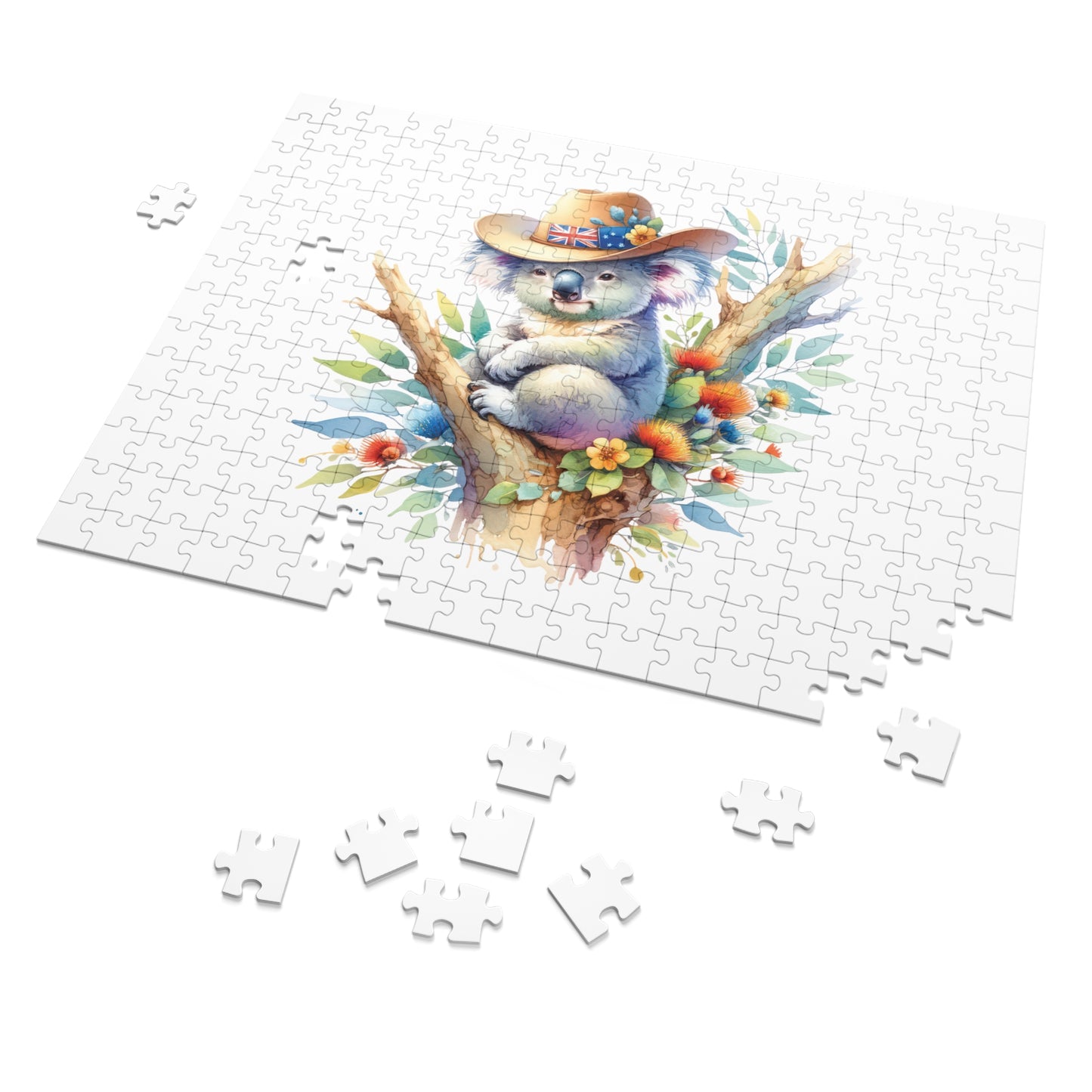 Jigsaw Puzzle in Tin, Australian Animals, Koala, Personalised/Non-Personalised, awd-1316 (30, 110, 252, 500,1000-Piece)