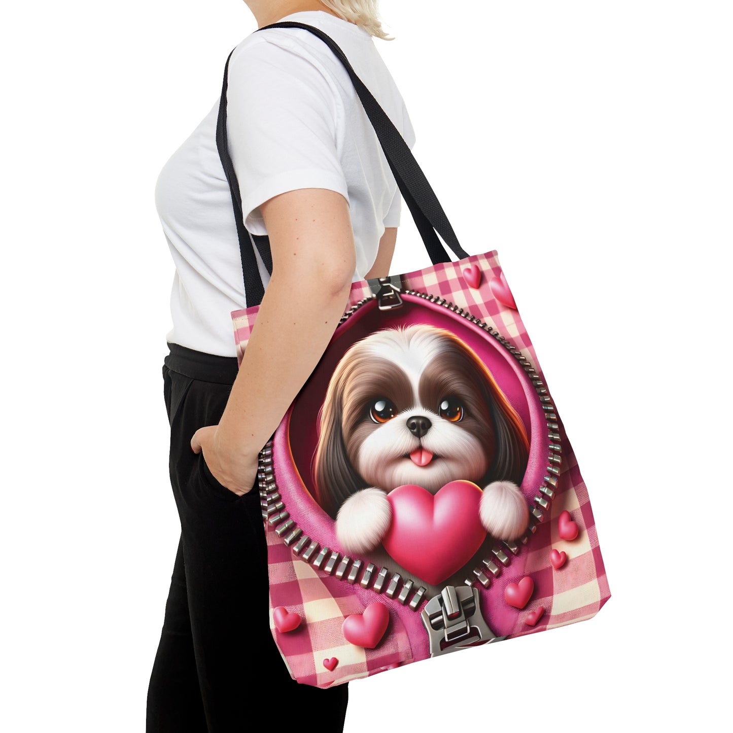 Tote Bag, Cute Dog, Personalised/Non-Personalised Tote bag