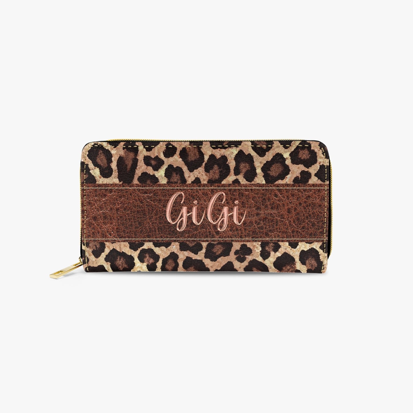 Long Type Zipper Purse - Leopard Print - GiGi