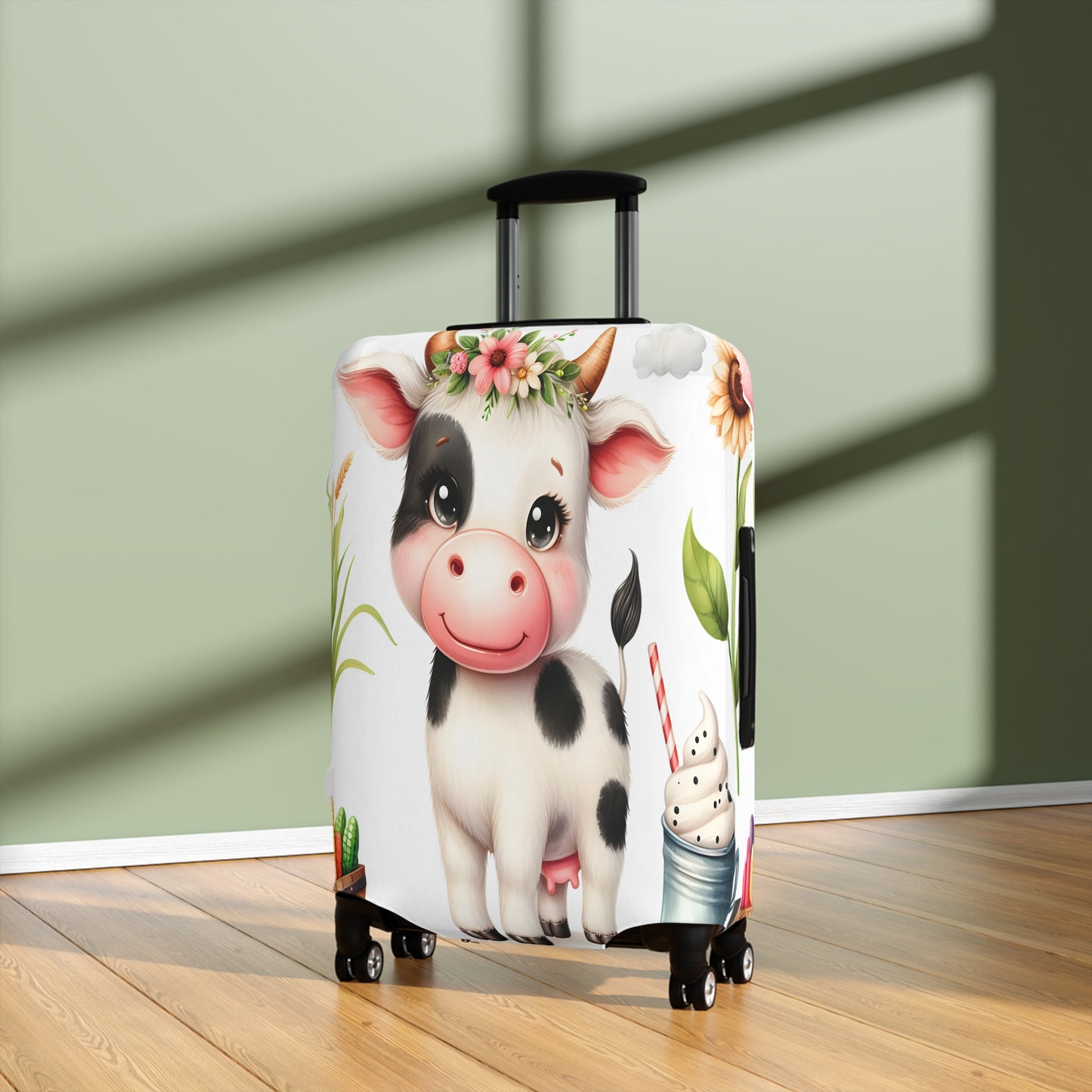 Luggage Cover, Cow, awd-1614