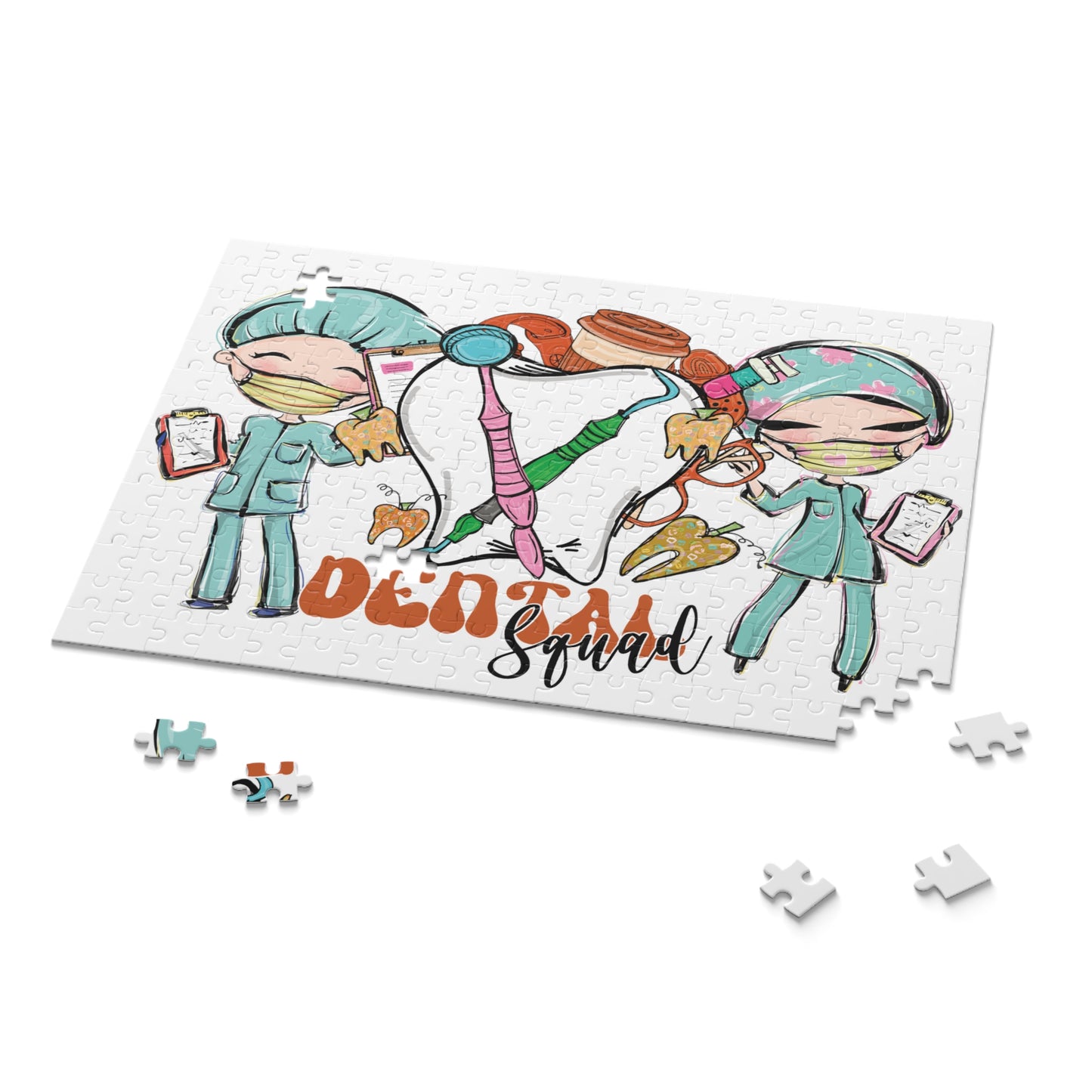 Personalised/Non-Personalised Puzzle, Dental Squad (120, 252, 500-Piece)