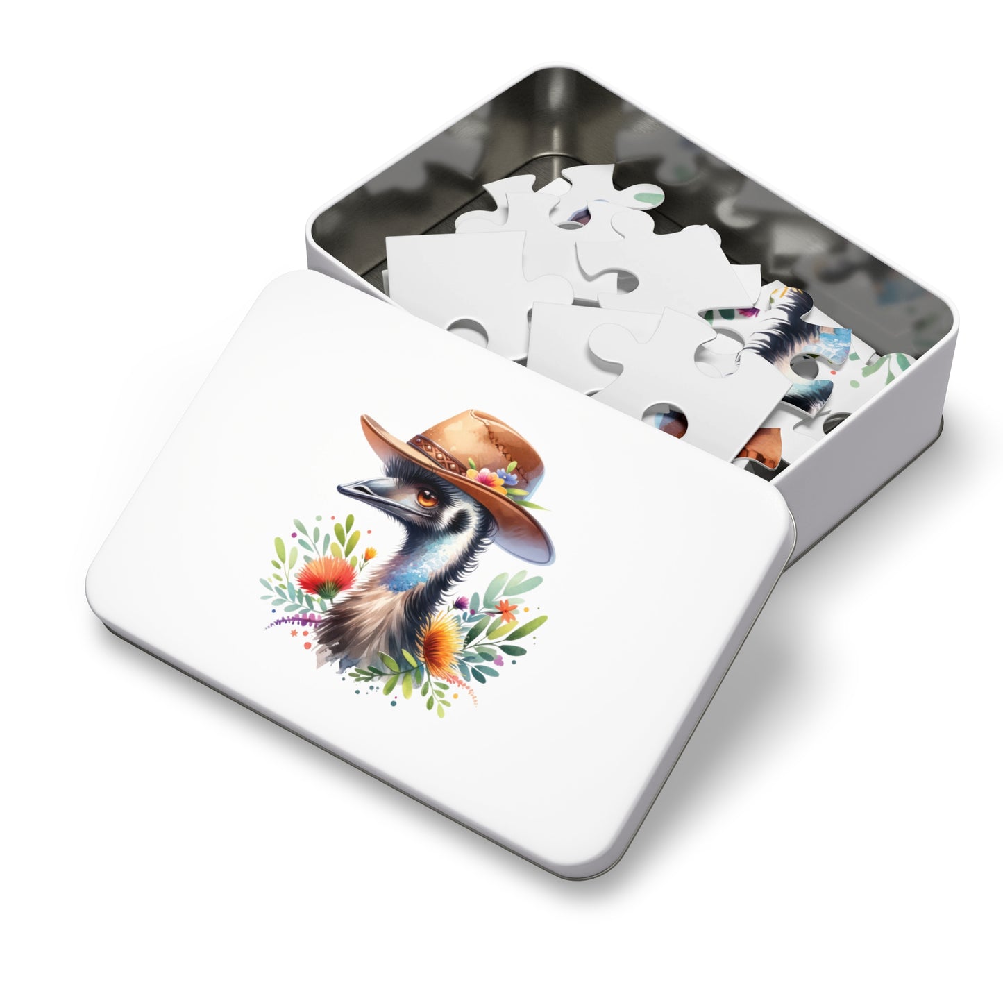 Jigsaw Puzzle in Tin, Australian Animals, Emu, Personalised/Non-Personalised, awd-1322 (30, 110, 252, 500,1000-Piece)